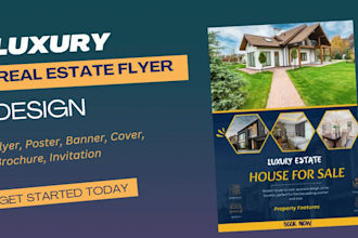 design luxury real estate flyers and business flyers