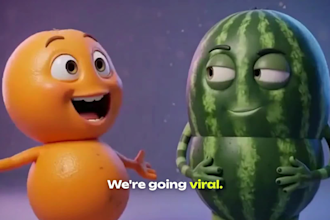 create funny ai talking fruit videos cinematic 3d animation ai fruit character