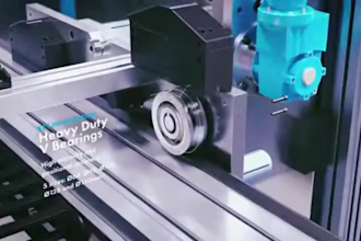 create 3d industrial gantry machine video mechanical automation system animation