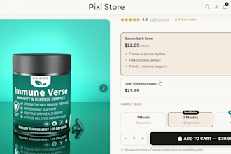 create conversion focused visuals and product page design for supplement brands