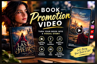 create engaging book promotion videos for social media