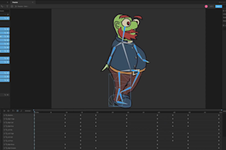 animate your 2d game characters in rive or spine 2d pro, interactive rive