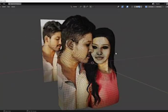 convert your photo to 3d model for crystal engraving