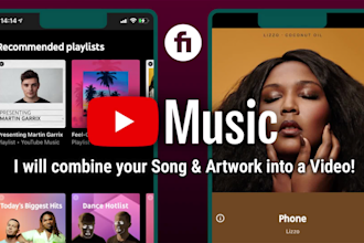 combine your song and artwork into a video to put on youtube