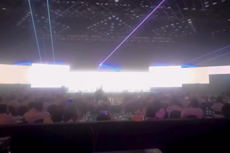 create 3d stage billboard animation for led wall, led screen and concert show