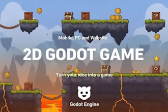develop professional 2d godot games for PC, mobile, and web platforms