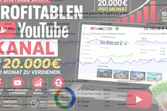 erstelle einen profitablen youtube kanal, um 20 000 pro monat zu verdienen