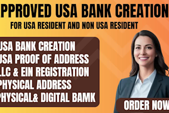 usa bank creation mercury wise setup USA physical address and proof of address