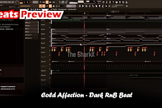 make exclusive dark and ambient rnb beats like limi, 6lack, pnd