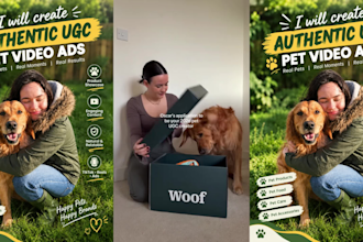authentic ugc pet videos for dog and pet brands