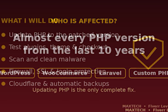 patch php2shell vulnerability, update php and secure your wordpress website