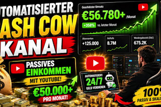 automatisierte cash cow videos, cash cow youtube, cash cow kanal