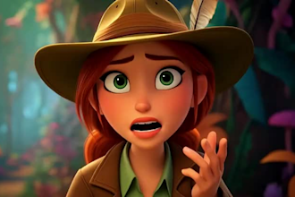 create realistic ai animation video, 3d disney pixar storytelling ai animation