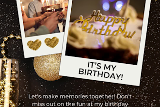design modern birthday and event invitations