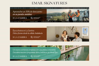 design a professional email signature for outlook, gmail, and more