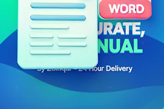 do accurate data entry, PDF to word and resume design