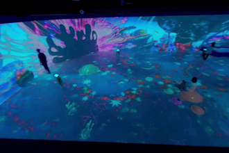 immersive 3d experience, immersive led screen display, dome projection mapping