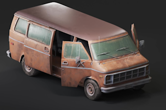 model gameready props or vehicle