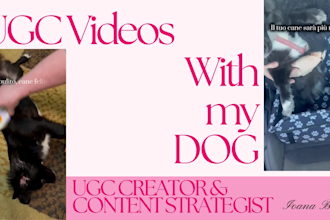 create premium ugc pet videos featuring my dog dea
