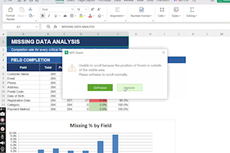 clean excel data, remove duplicates and fix missing values