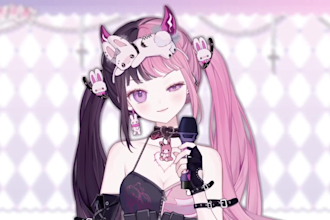 design live 2d vtuber model, live 2d vtuber rigging, vtube studio 2d character