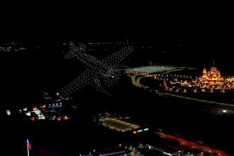 3d drone animation light show for your festival wedding birthday and event show