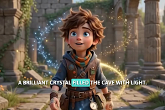 create ai kids animated stories, disney pixar style 3d cartoon ai viral video