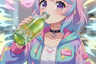 design veo3 png tuber model for streaming in vtuber style
