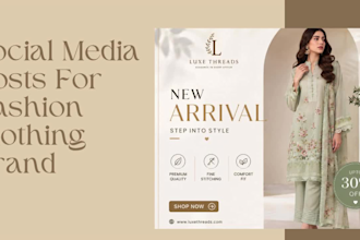 creates post design and graphics for social media