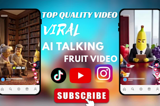 create viral ai talking object video, ai talking fruit, ai funny object videos