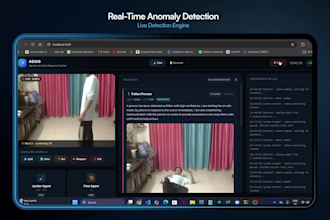 develop a real time ai cctv agent that detects threats and auto calls alerts