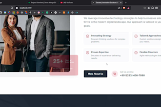 built, develop business website as a developer
