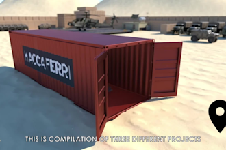 create 3d mechanical animation industrial and machinery videos
