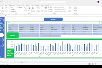 design an excel dashboard and data reports