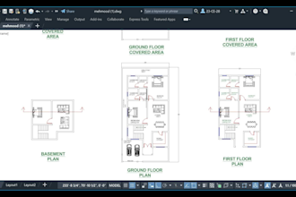 convert PDF sketch image to autocad dwg floor plan