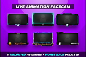 make twitch stream bundle includes banner, panels, facecam, overlay etc