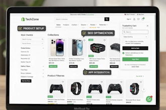 build shopify electronics website ecommerce gadgets store