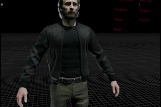 custom interactive 3d character ai avatar model, full body,facial rig,blenshapes