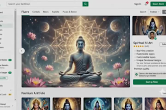 generate high quality spiritual and divine ai illustrations
