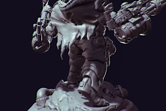 sculpt 3d toys, action figures, statues and character for 3d printing