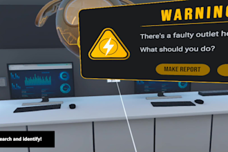 develop an immersive VR prototype or training simulator