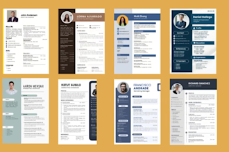design professional  CV or resume