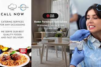 create video ads for car, restaurant, jym, medical, home service