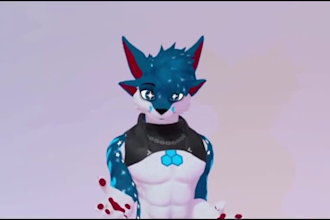 custom furry vrchat avatar vrc avatar fursona 3d character model anime avatar