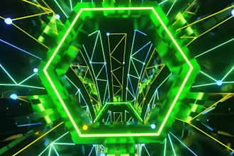do custom 3d hologram videos vj loop stage show hologram fan led screen