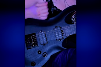 record professional electric guitar for your song