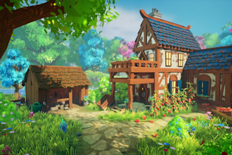 create realistic 3d game environment, cinematic video, unity game environment