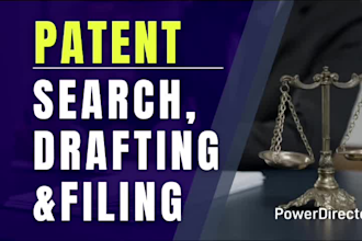 do patent search, drafting and patent filing