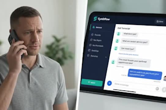 build synthflow ai receptionist for hvac booking with gohighlevel CRM
