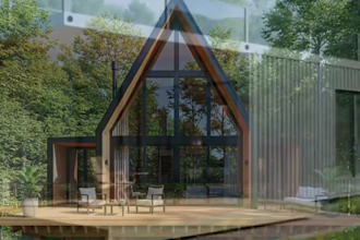 create modern tiny house cabin and small house 3d design